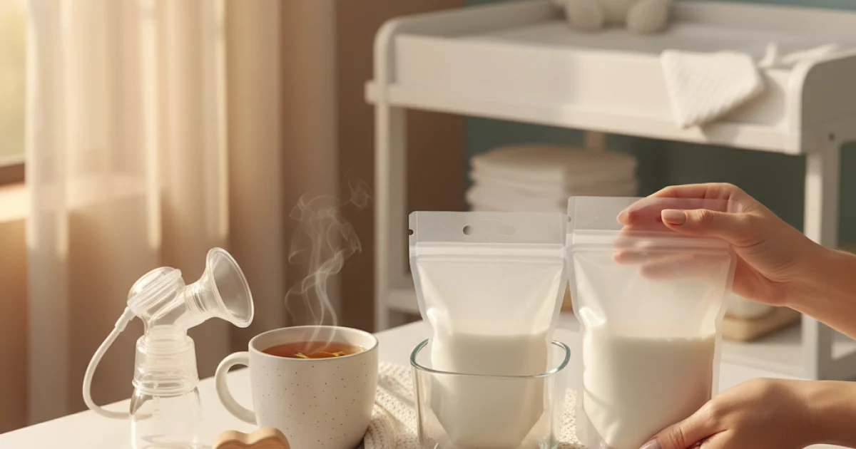 Anne Sütü Saklama Poşeti