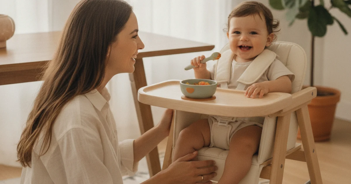 Mama Sandalyesinde Güvenli Oturuş ve Öğün Rutini